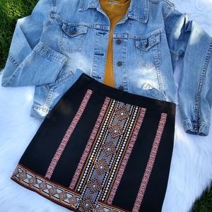 BRAEVE- Black mini skirt